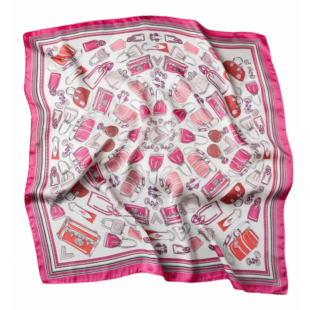 Bok apaszki z widoczną fakturą materiału oraz kolorami różu i czerwieni | KAMEA | Spironik.pl