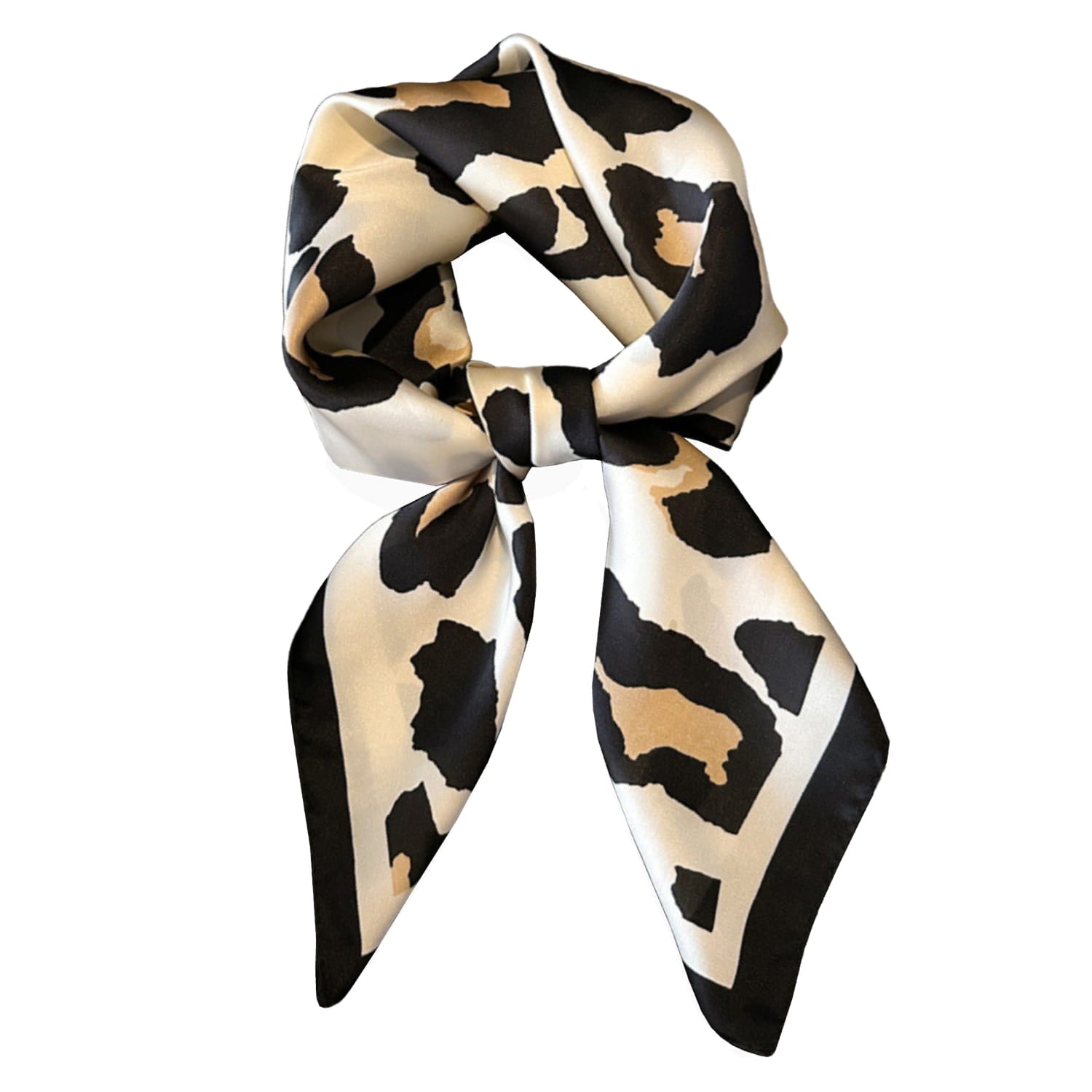 Apaszka, Model: FJ469-2//T41//20, Kolor: beżowy, Skład materiału: 100% Poliester, Przeznaczenie: Wielosezonowe, Wymiary(długość/szerokość): 70cm/70cm (Apaszka, zdjęcie 5)