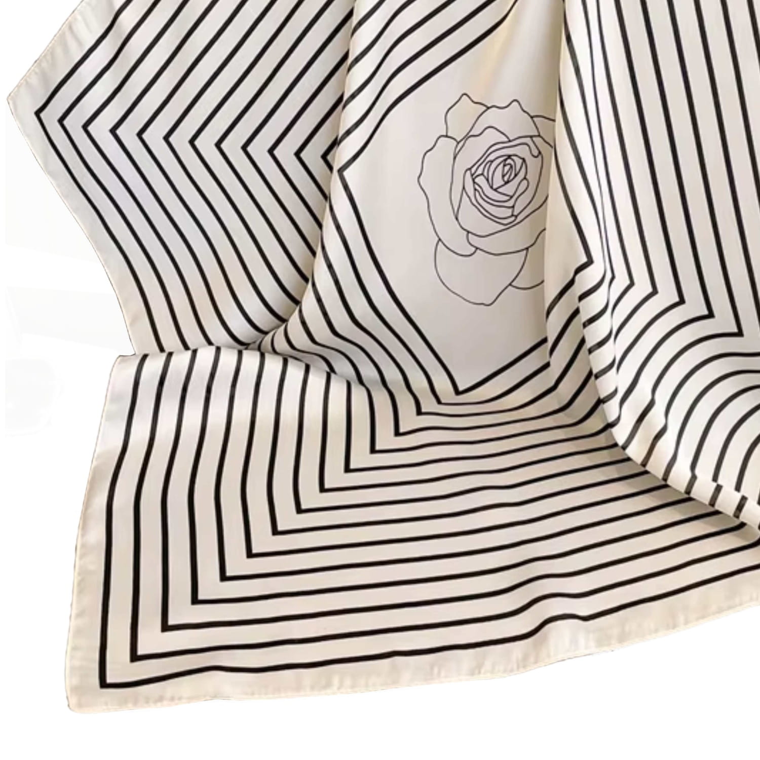 Apaszka w użyciu: stylizacja na szyi, podkreślająca nowoczesny i elegancki look | KAMEA | Spironik.pl