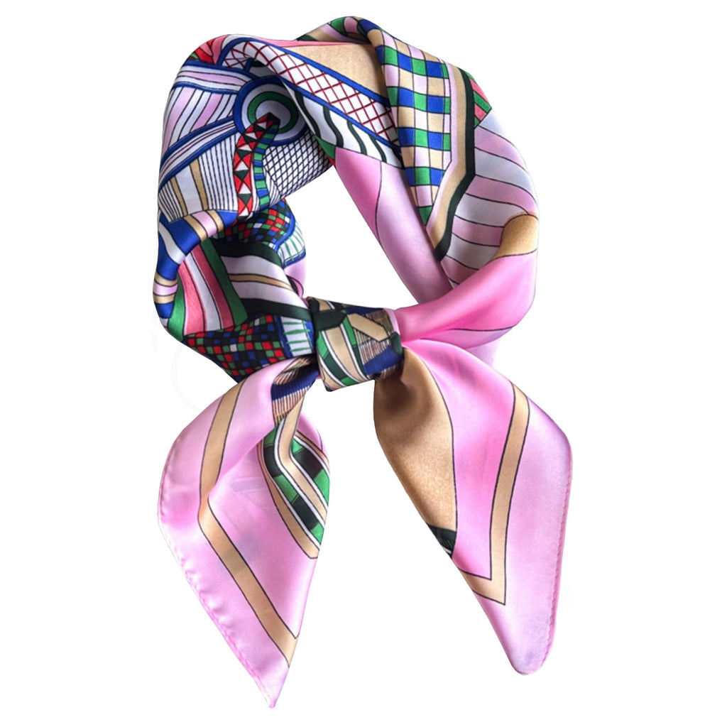 Apaszka w użyciu jako dodatek do lekkiego trencza, swetra lub sukienki | KAMEA | Spironik.pl