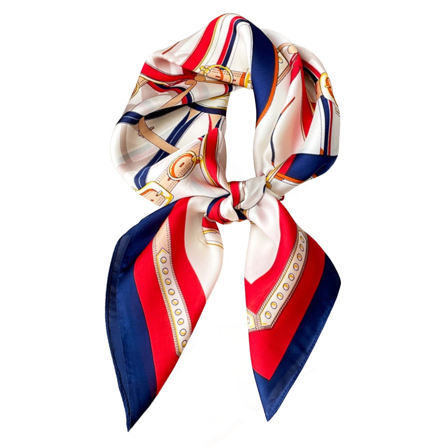 Apaszka noszona na szyi, idealna do stylizacji z trenczem lub klasycznym swetrem | KAMEA | Spironik.pl