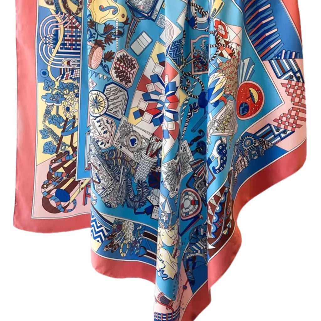 Apaszka noszona jako ozdoba na szyi, idealna do codziennych i eleganckich stylizacji | KAMEA | Spironik.pl