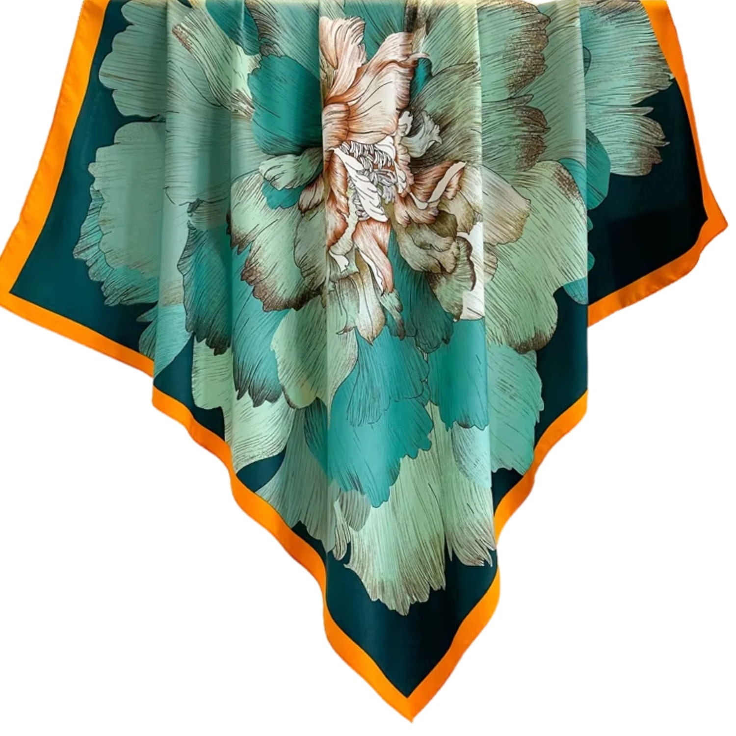 Apaszka z bliska, prezentująca wysoką jakość materiału i artystyczne detale wzoru | KAMEA | Spironik.pl