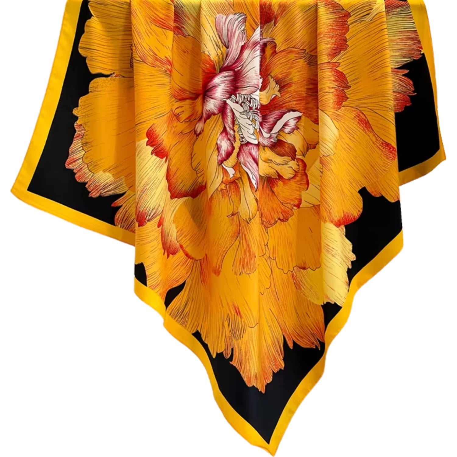 Apaszka w użyciu, stylowo związana na szyi, podkreślająca elegancki charakter stylizacji | KAMEA | Spironik.pl