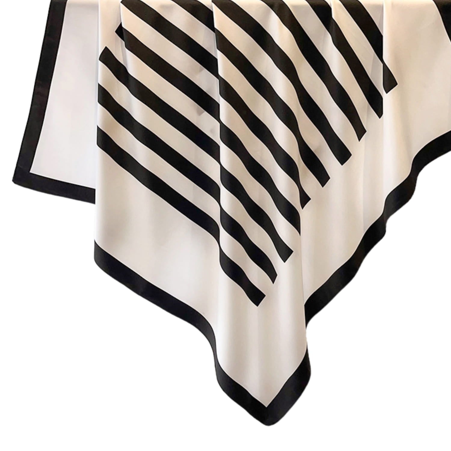 Apaszka, Model: F206//T35//14, Kolor: biały, Skład materiału: 100% Poliester, Przeznaczenie: Wielosezonowe, Wymiary(długość/szerokość): 90cm/90cm (Apaszka, zdjęcie 6)