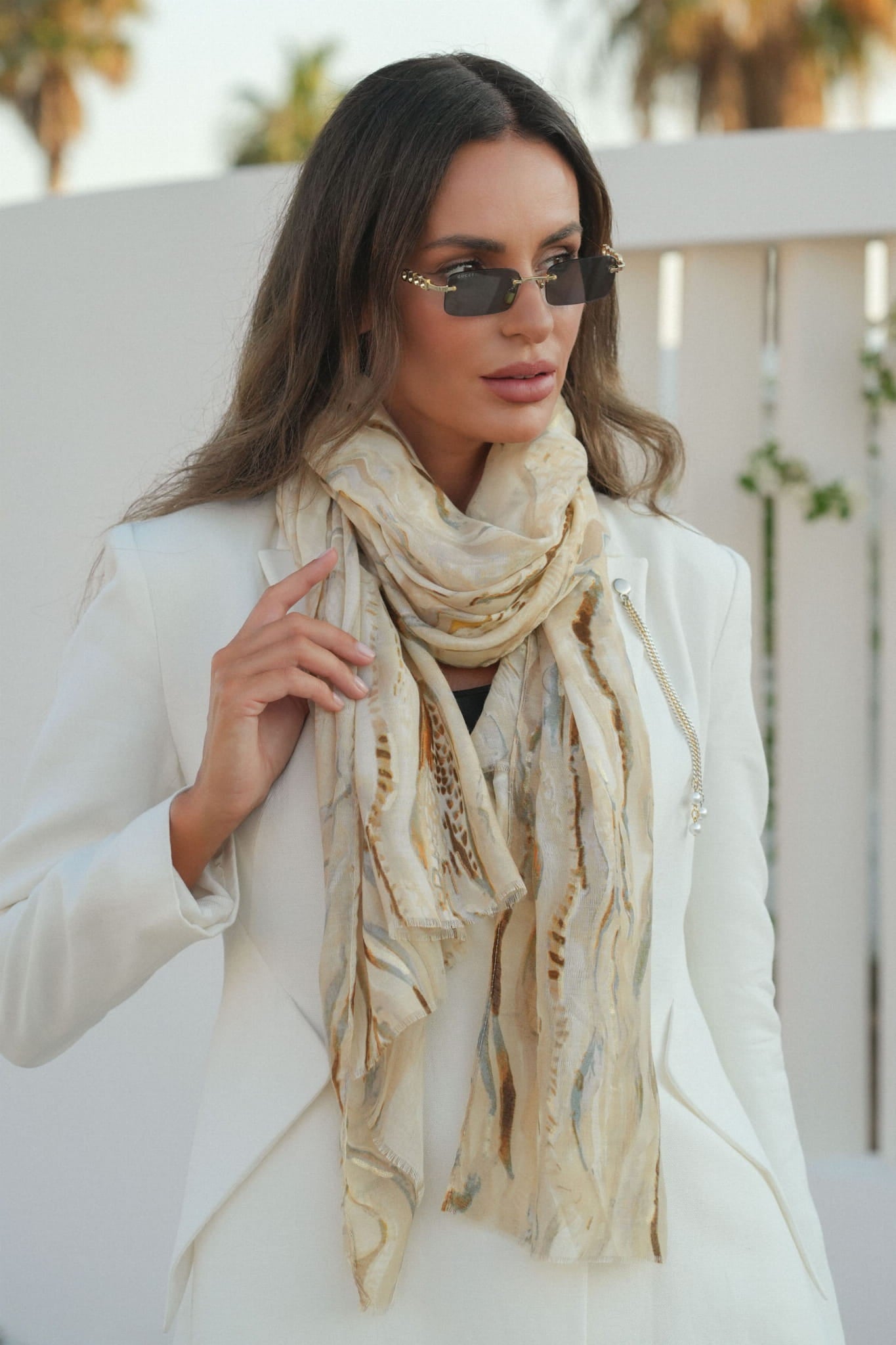 Model: C2012-1//T26//5, Kolor: beżowy, Skład materiału: 50% Wiskoza; 50% Bawełna, Przeznaczenie: Wielosezonowe, Wymiary(długość/szerokość): 180cm/90cm