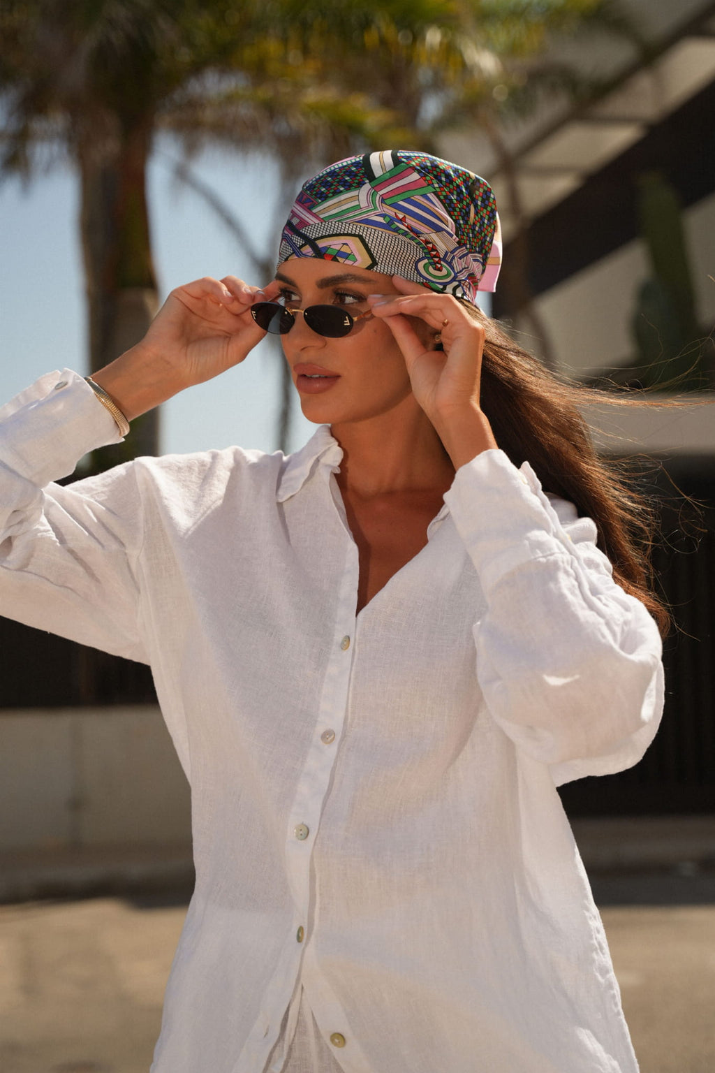 Apaszka, Model: FJ326-3//T40//19, Kolor: różowy, Skład materiału: 100% Poliester, Przeznaczenie: Wielosezonowe, Wymiary(długość/szerokość): 70cm/70cm