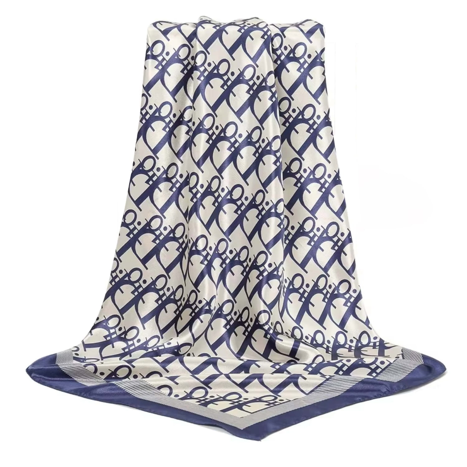 Apaszka, Model: F118//T34//13, Kolor: ekru, Skład materiału: 100% Poliester, Przeznaczenie: Wielosezonowe, Wymiary(długość/szerokość): 90cm/90cm (Apaszka, zdjęcie 6)