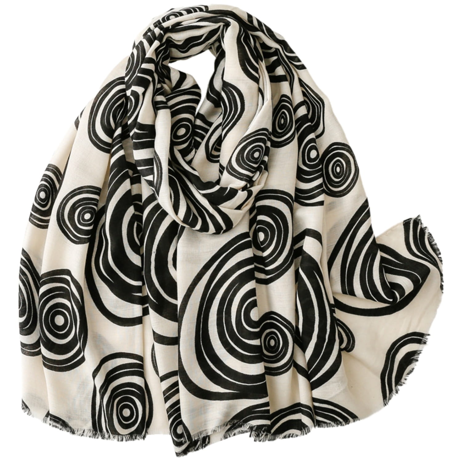 Szal z geometrycznym wzorem w eleganckim ujęciu, idealny do formalnych stylizacji | KAMEA | Spironik.pl