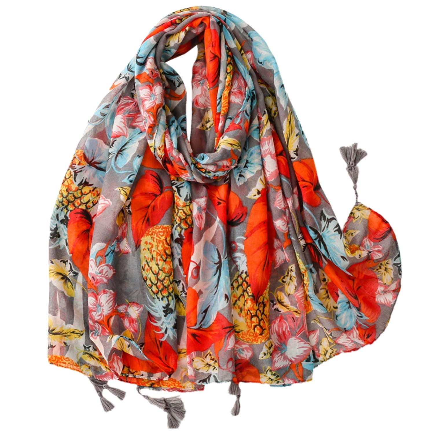 Zbliżenie na tkaninę szala, łączącą bawełnę i wiskozę dla komfortu noszenia | KAMEA | Spironik.pl