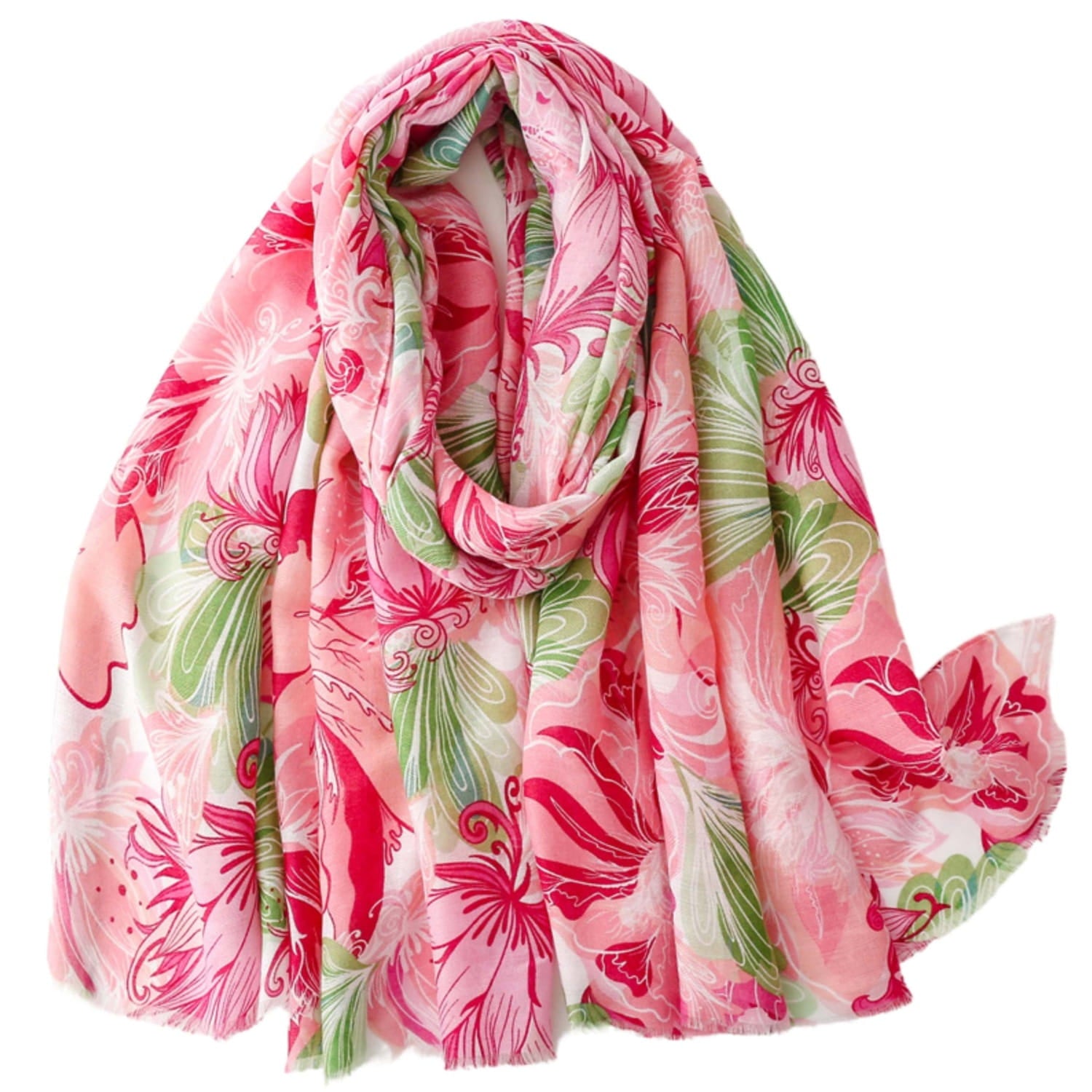 Szal o dużych wymiarach 180x90 cm, idealny do noszenia jako pareo lub na co dzień | KAMEA | Spironik.pl