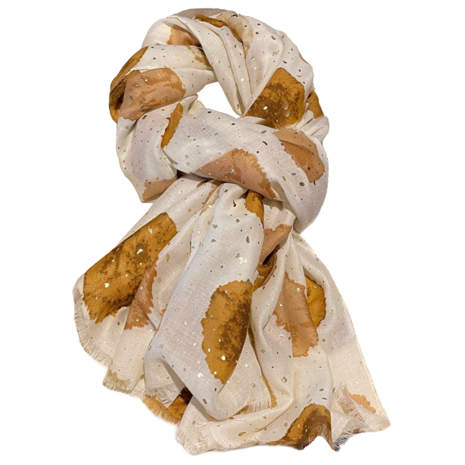 Szal o wymiarach 180x90 cm, idealny do noszenia wiosną i jesienią, w eleganckim stylu | KAMEA | Spironik.pl