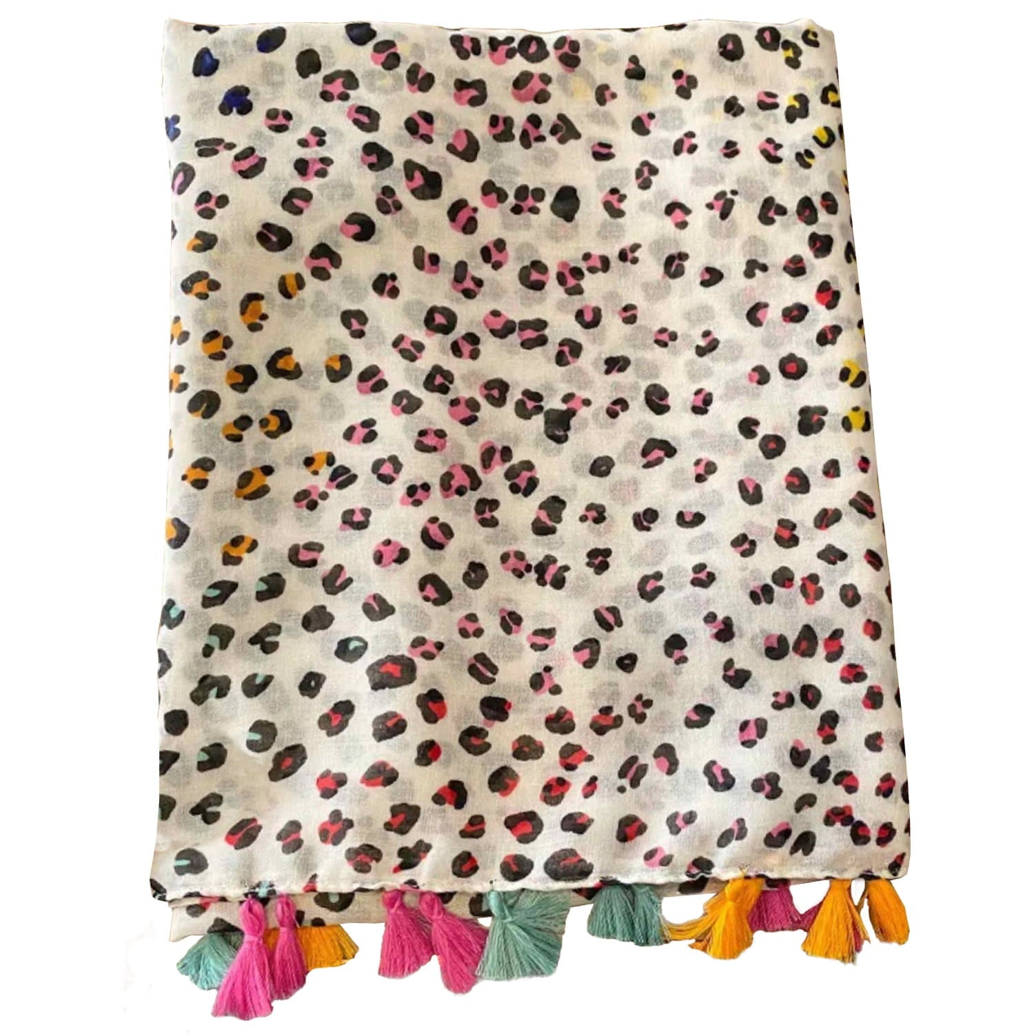 Szal w stylu panterki, idealny na każdą porę roku, z możliwością noszenia jako narzutka na ramiona | KAMEA | Spironik.pl