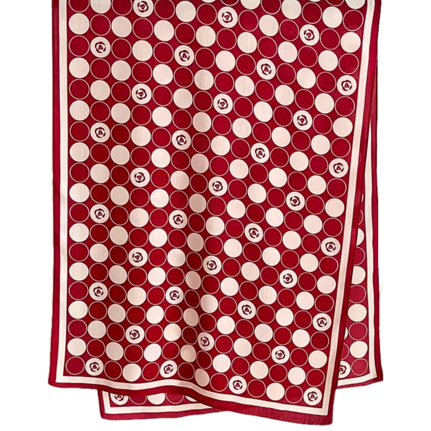 Szalik Damski, Model: HC010-1//T24//3, Kolor: czerwony, Skład materiału: 100% Wiskoza, Przeznaczenie: Wielosezonowe, Wymiary(długość/szerokość): 178cm/66cm (Szalik Damski, zdjęcie 5)