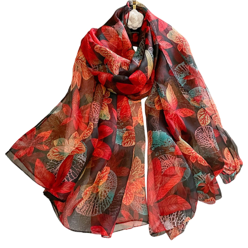 Szalik Damski, Model: YY039//T23//2, Kolor: czerwony, Skład materiału: 100% Poliester, Przeznaczenie: Wielosezonowe, Wymiary(długość/szerokość): 190cm/135cm (Szalik Damski, zdjęcie 7)