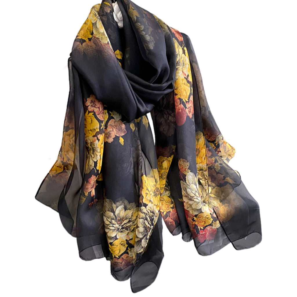 Szalik Damski, Model: YY005//T23//2, Kolor: czarny, Skład materiału: 100% Poliester, Przeznaczenie: Wielosezonowe, Wymiary(długość/szerokość): 190cm/135cm (Szalik Damski, zdjęcie 4)