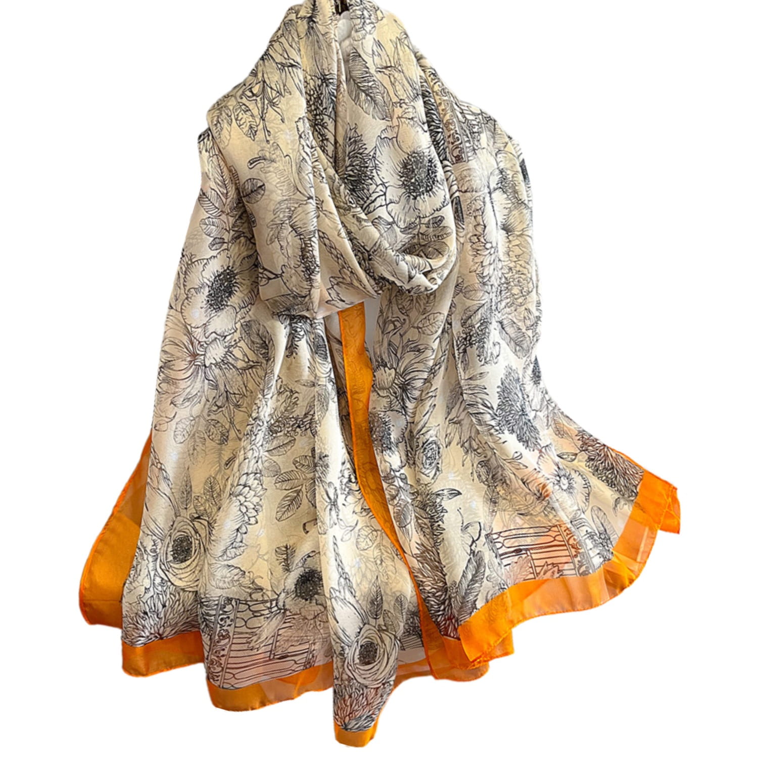 Szalik Damski, Model: YY035//T23//2, Kolor: beżowy, Skład materiału: 100% Poliester, Przeznaczenie: Wielosezonowe, Wymiary(długość/szerokość): 190cm/135cm (Szalik Damski, zdjęcie 7)