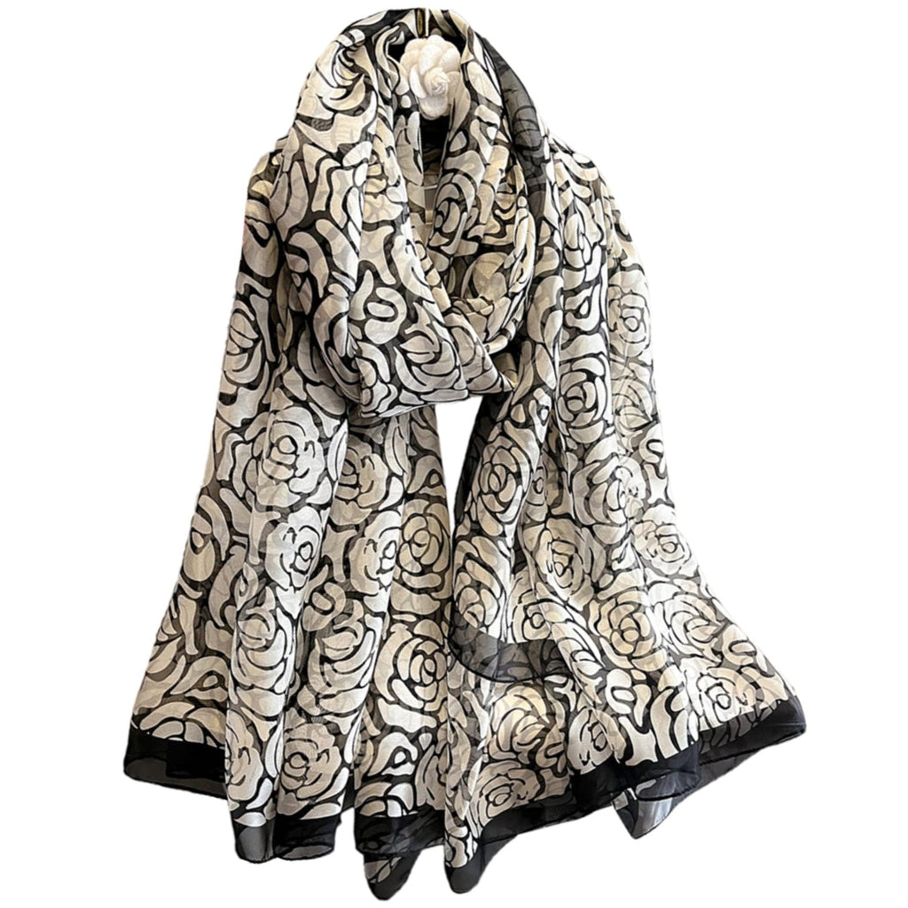 Szalik Damski, Model: YY019//T23//2, Kolor: biały, Skład materiału: 100% Poliester, Przeznaczenie: Wielosezonowe, Wymiary(długość/szerokość): 190cm/135cm (Szalik Damski, zdjęcie 6)