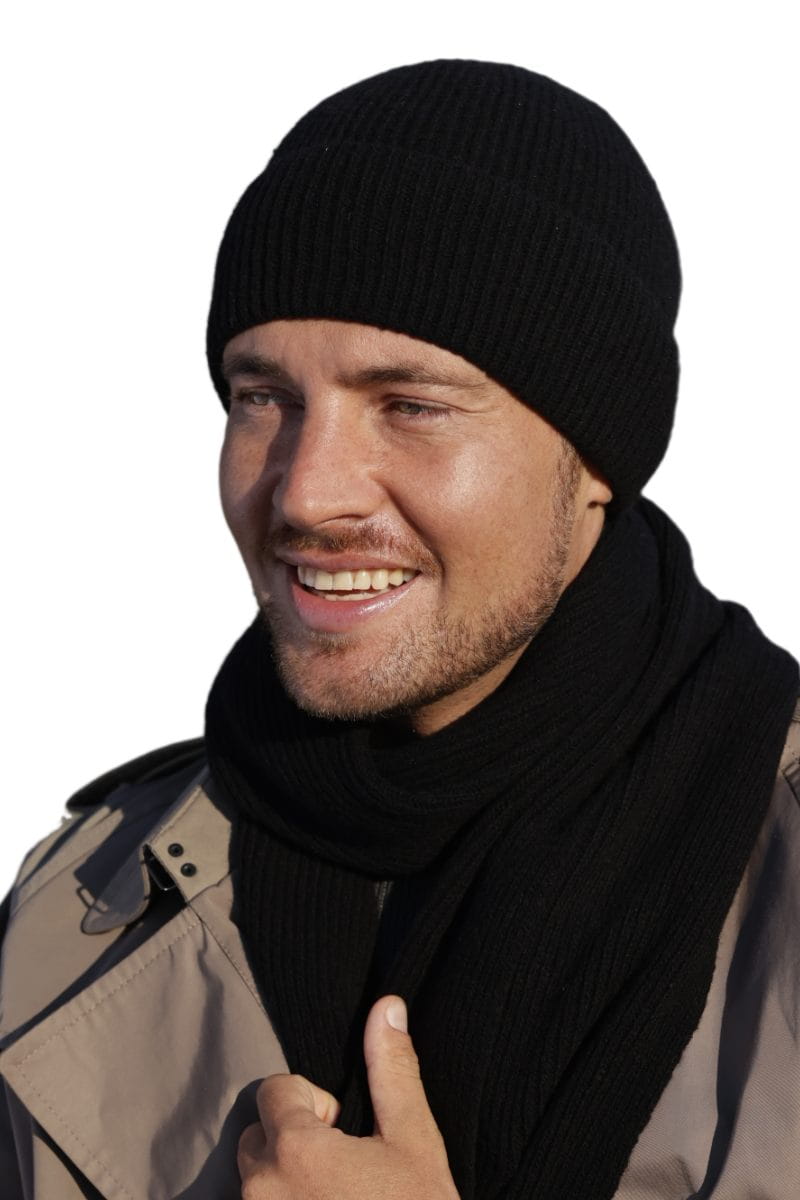 Čepice, Model: Liam, Barva: černá, Složení materiálu: 80% Vlna; 20% Polyamid, Určení: Podzim/Zima, Velikost: Univerzální (54-62) (Čepice, fotografie 3)