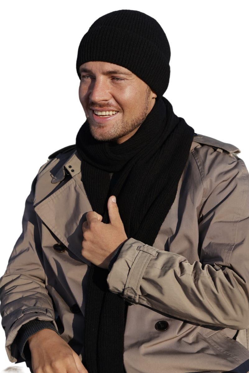 Čepice, Model: Liam, Barva: černá, Složení materiálu: 80% Vlna; 20% Polyamid, Určení: Podzim/Zima, Velikost: Univerzální (54-62) (Čepice, fotografie 4)