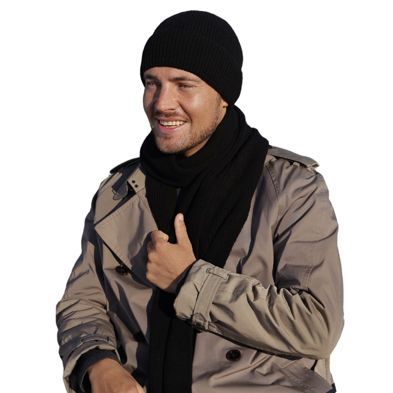 Čepice, Model: Liam, Barva: černá, Složení materiálu: 80% Vlna; 20% Polyamid, Určení: Podzim/Zima, Velikost: Univerzální (54-62) (Čepice, fotografie 5)