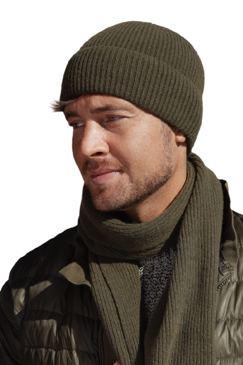 Čepice, Model: Liam, Barva: khaki, Složení materiálu: 80% Vlna; 20% Polyamid, Určení: Podzim/Zima, Velikost: Univerzální (54-62) (Čepice, fotografie 3)