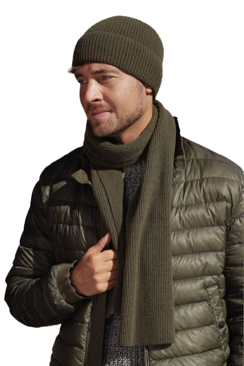 Čepice, Model: Liam, Barva: khaki, Složení materiálu: 80% Vlna; 20% Polyamid, Určení: Podzim/Zima, Velikost: Univerzální (54-62) (Čepice, fotografie 4)