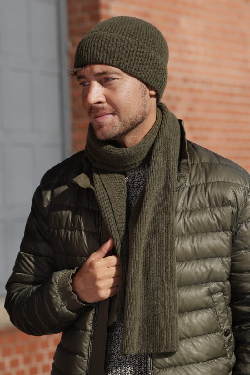 Čepice, Model: Liam, Barva: khaki, Složení materiálu: 80% Vlna; 20% Polyamid, Určení: Podzim/Zima, Velikost: Univerzální (54-62) (Čepice, fotografie 2)