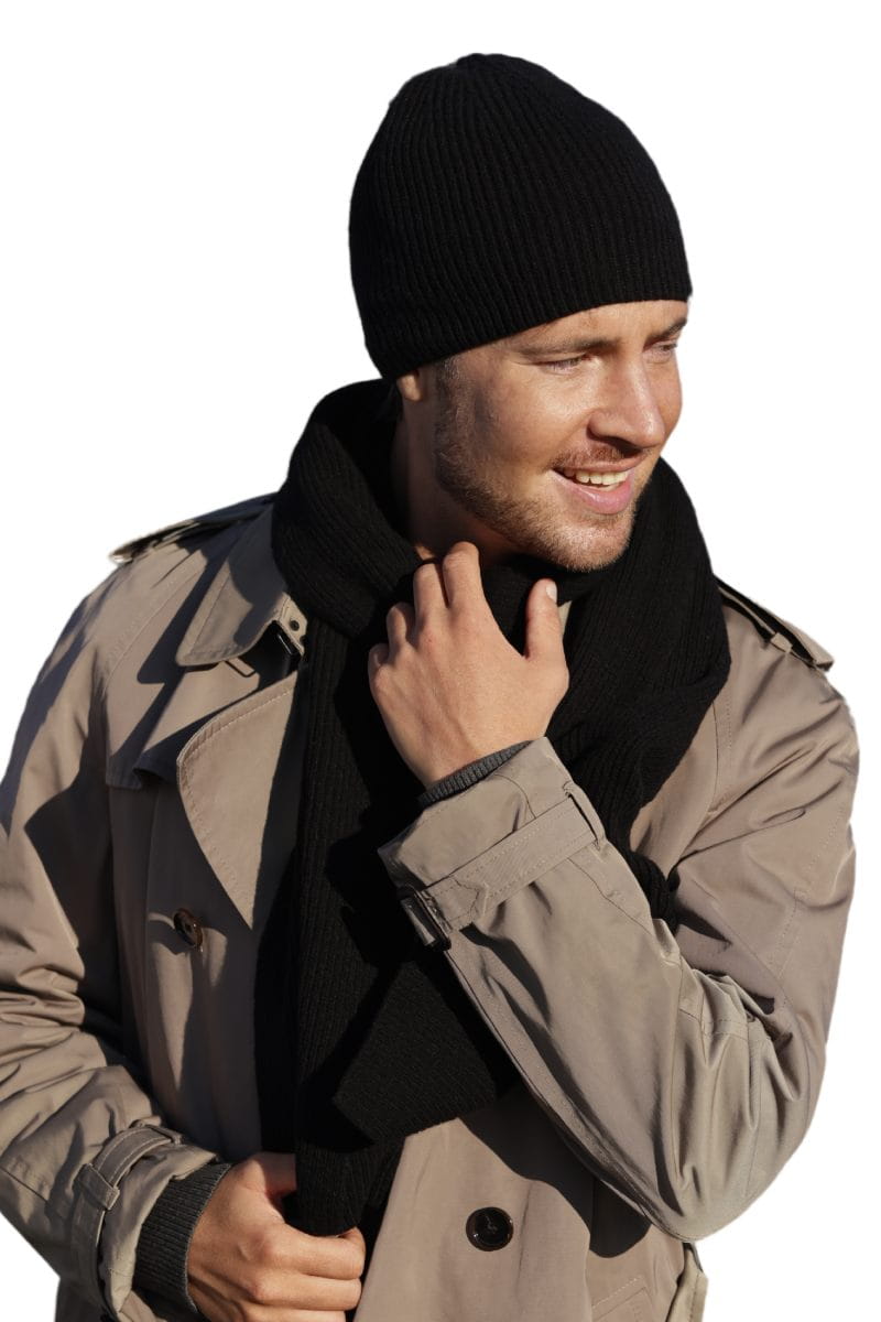 Čepice, Model: Franko, Barva: černá, Složení materiálu: 80% Vlna; 20% Polyamid, Určení: Podzim/Zima, Velikost: Univerzální (54-62) (Čepice, fotografie 4)