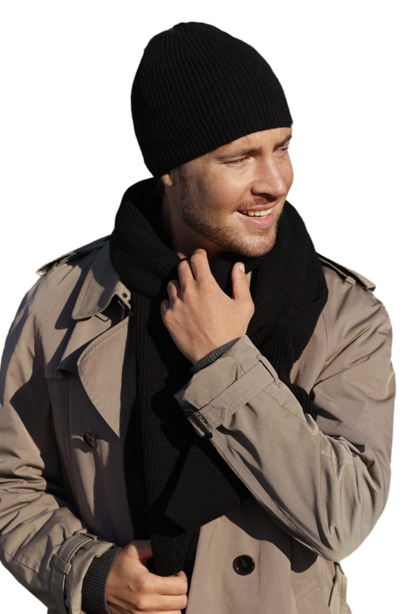 Čepice, Model: Franko, Barva: černá, Složení materiálu: 80% Vlna; 20% Polyamid, Určení: Podzim/Zima, Velikost: Univerzální (54-62) (Čepice, fotografie 5)