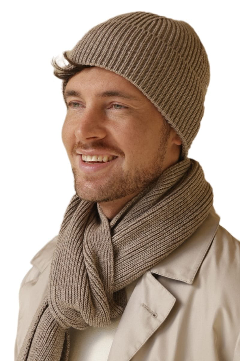 Čepice, Model: Filip, Barva: tmavě béžová, Složení materiálu: 100% Akryl, Určení: Podzim/Zima, Velikost: Univerzální (54-62) (Čepice, fotografie 3)