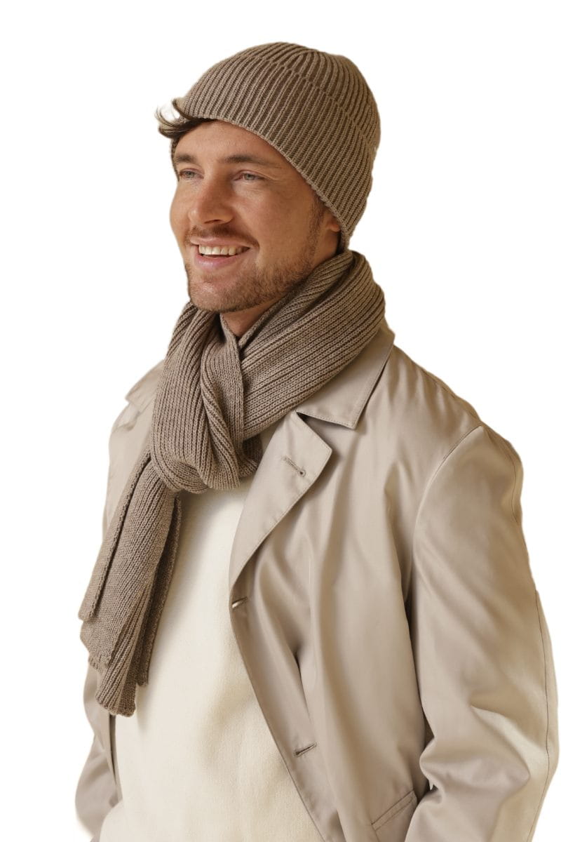 Čepice, Model: Filip, Barva: tmavě béžová, Složení materiálu: 100% Akryl, Určení: Podzim/Zima, Velikost: Univerzální (54-62) (Čepice, fotografie 4)