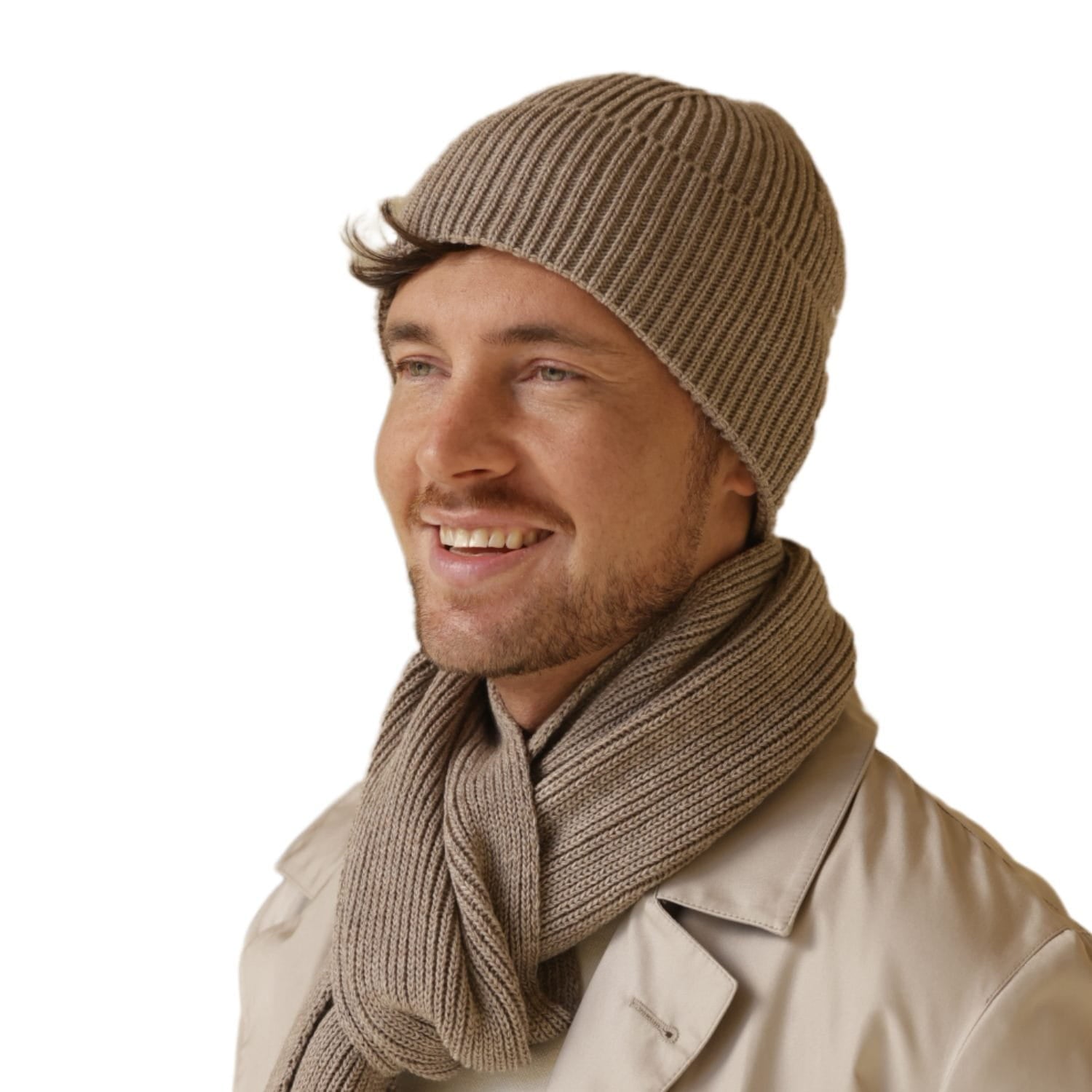 Čepice, Model: Filip, Barva: tmavě béžová, Složení materiálu: 100% Akryl, Určení: Podzim/Zima, Velikost: Univerzální (54-62) (Čepice, fotografie 6)
