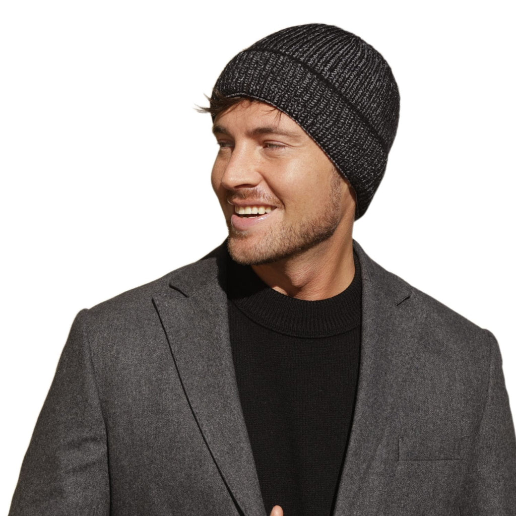 Czapka Męska, Model: Gabriel, Kolor: czarny, Skład materiału: 85% Akryl; 15% Wełna, Przeznaczenie: Jesień/Zima, Rozmiar: Uniwersalny (54-60) (Czapka Męska, zdjęcie 4)