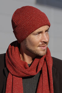 Elegante Herren-Rothut - Patrick, Merino &amp; Seide