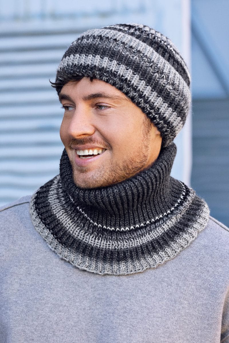 Czapka Męska, Model: ISU, Kolor: grafitowy, Skład materiału: 70% Poliakryl; 15% Wełna; 10% Alpaka; 5% Poliester, Przeznaczenie: Jesień/Zima, Rozmiar: Uniwersalny (54-62)