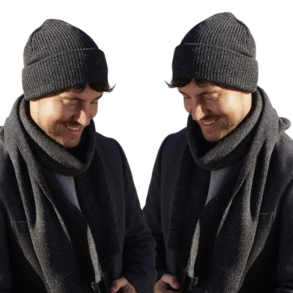 Czapka Patrick w grafitowym kolorze, elastyczna, dopasowująca się do obwodu głowy 54–62 cm | KAMEA | Spironik.pl