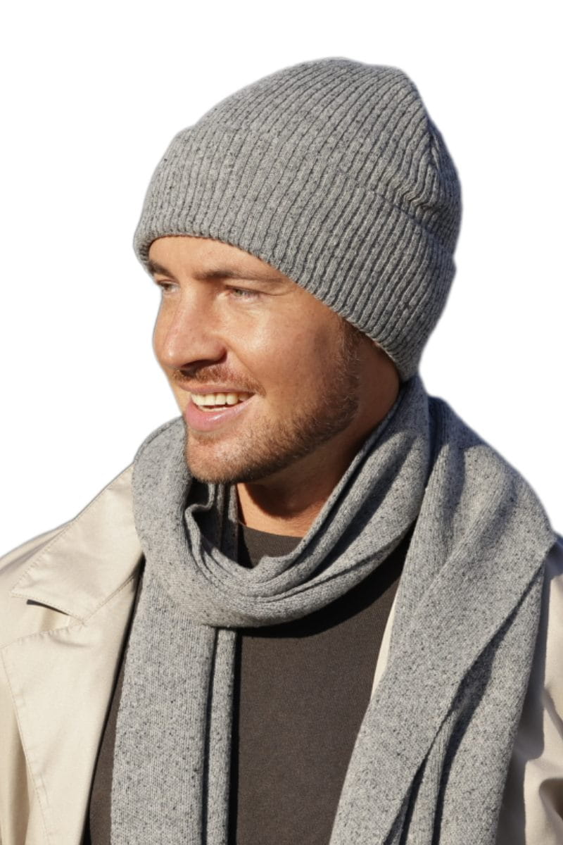 Czapka męska Patrick w kolorze szarym: elastyczny rozmiar 54–62 cm, komfortowa i funkcjonalna | KAMEA | Spironik.pl
