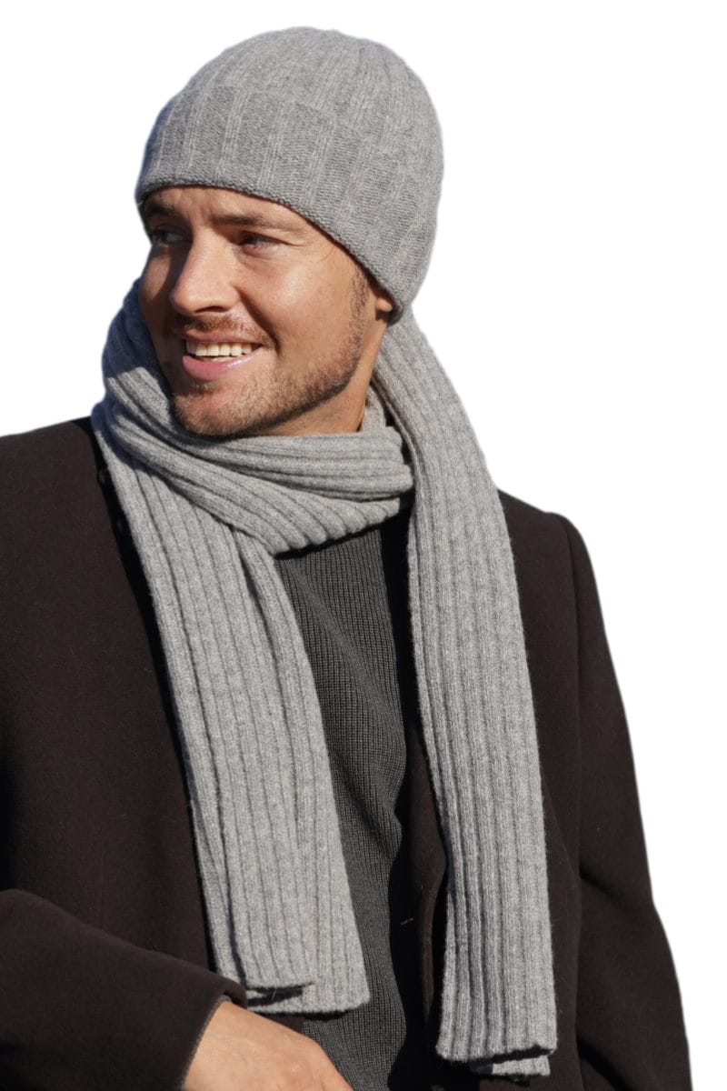 Czapka Męska, Model: TREVOR, Kolor: szary, Skład materiału: 80% Wełna; 20% Poliamid, Przeznaczenie: Jesień/Zima, Rozmiar: Uniwersalny (54-62) (Czapka Męska, zdjęcie 3)