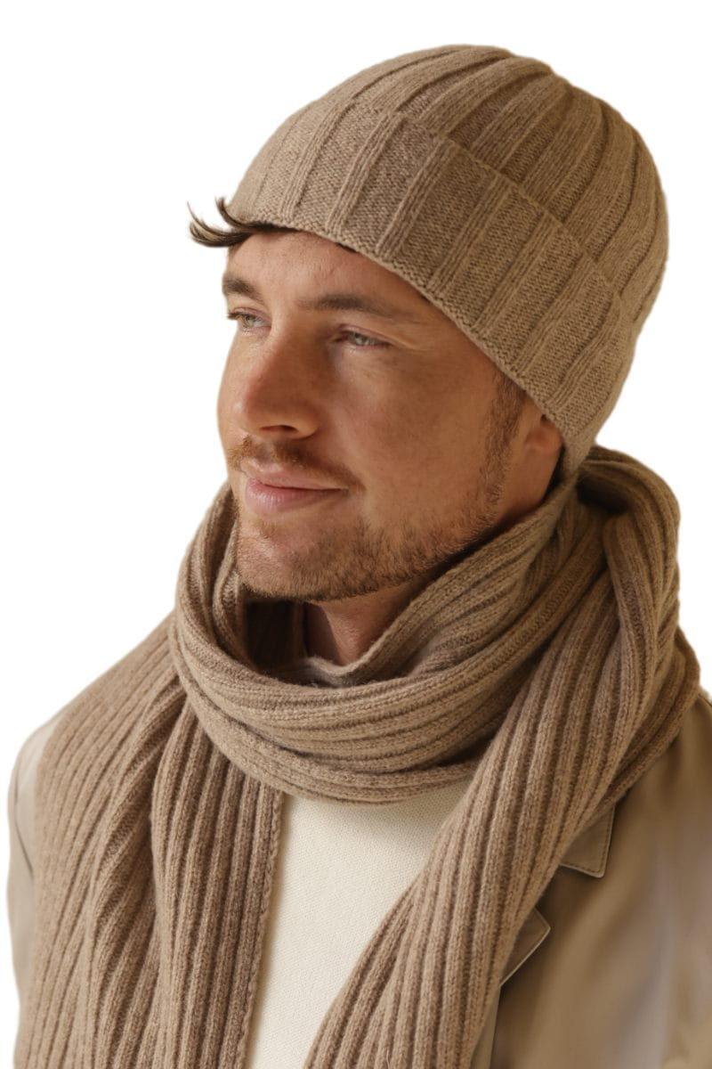 Čepice, Model: TREVOR, Barva: tmavě béžová, Složení materiálu: 80% Vlna; 20% Polyamid, Určení: Podzim/Zima, Velikost: Univerzální (54-62) (Čepice, obrázek 3)