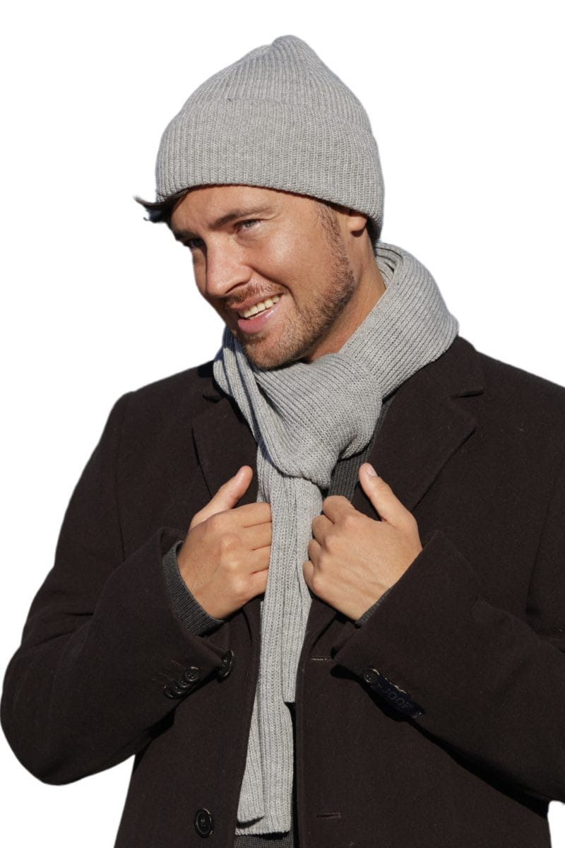 Detal czapki beanie z elastycznym splotem, idealnie dopasowujący się do obwodu głowy 54-62 cm | KAMEA | Spironik.pl