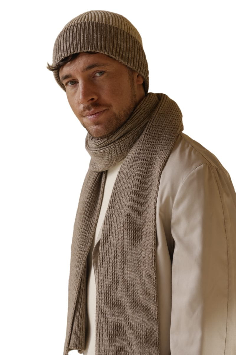 Czapka LEON z mankietem i prążkowanym splotem, wykonana z miękkiego akrylu | KAMEA | Spironik.pl