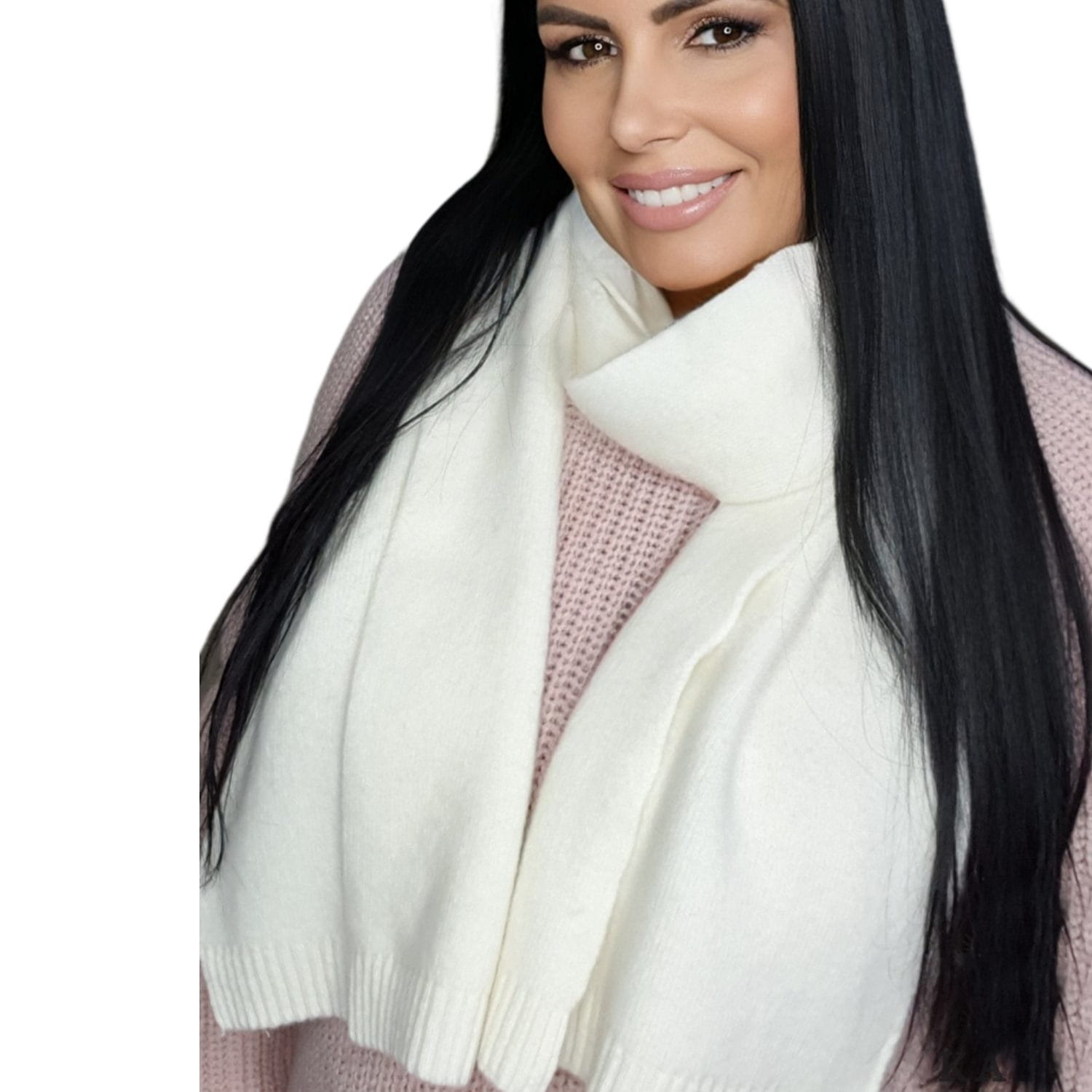 Model: Szalik-02, Kolor: ekru, Skład materiału: 80% Wełna; 20% Poliamid, Przeznaczenie: Jesień/Zima, Wymiary(długość/szerokość): 160cm/25cm