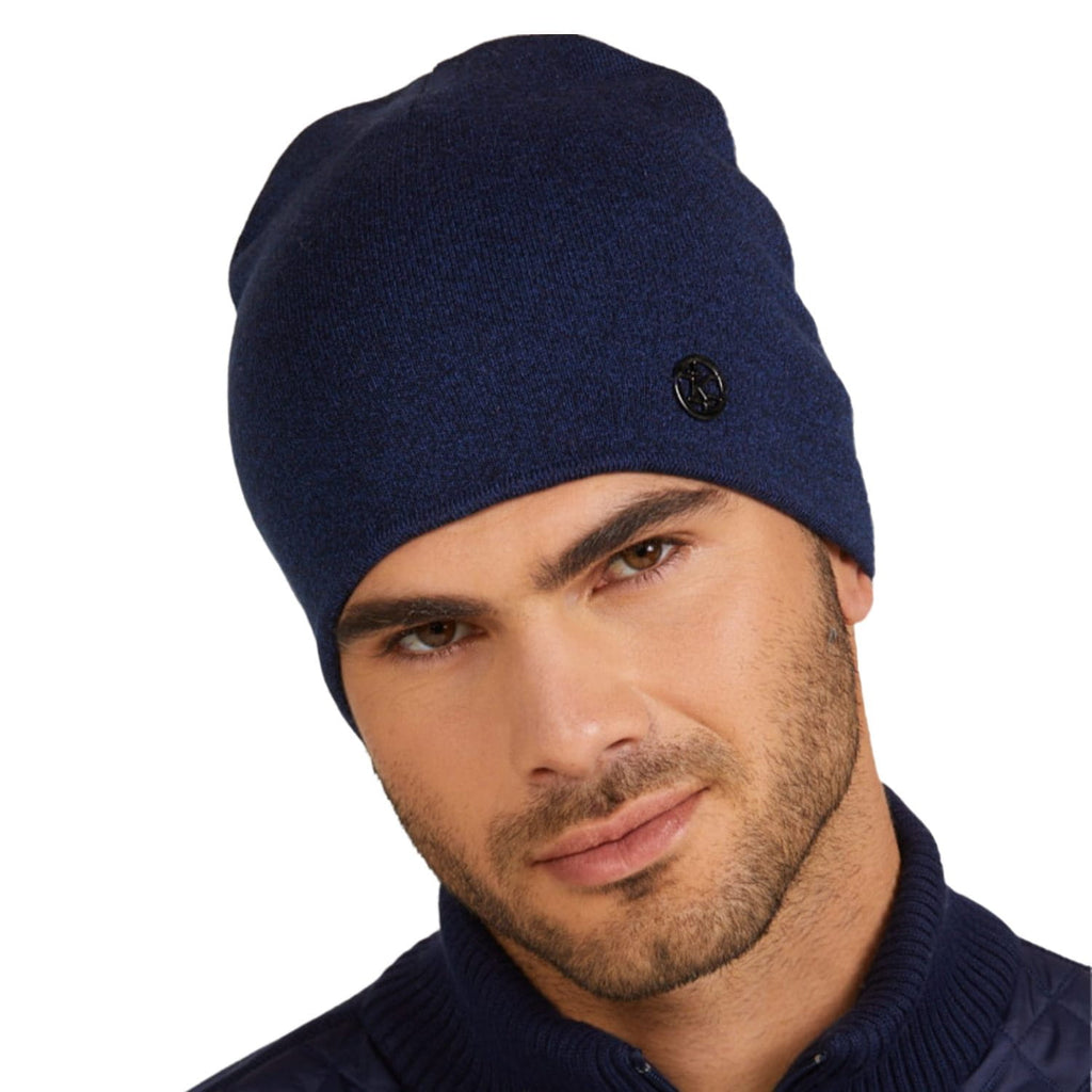 Čepice, Model: Harrisburg, Barva: tmavě modrá, Složení materiálu: 54% Poliakryl; 44% Viskóza; 2% Elastan, Určení: Podzim/Zima, Velikost: Univerzální (54-60) (Čepice, fotografie 6)