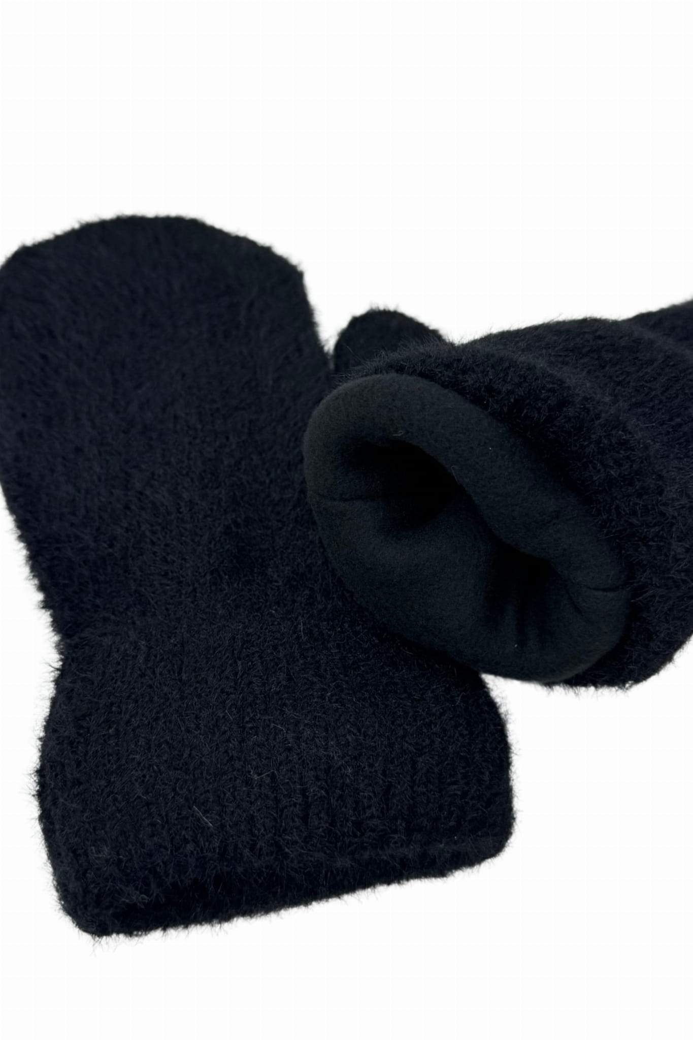 Rękawiczki, Model: Benita-Rękawiczki, Kolor: czarny, Skład materiału: 55% Poliamid; 35% Wiskoza; 6% Poliester; 4% Modal, Przeznaczenie: Jesień/Zima, Rozmiar: Uniwersalny (Rękawiczki, zdjęcie 2)