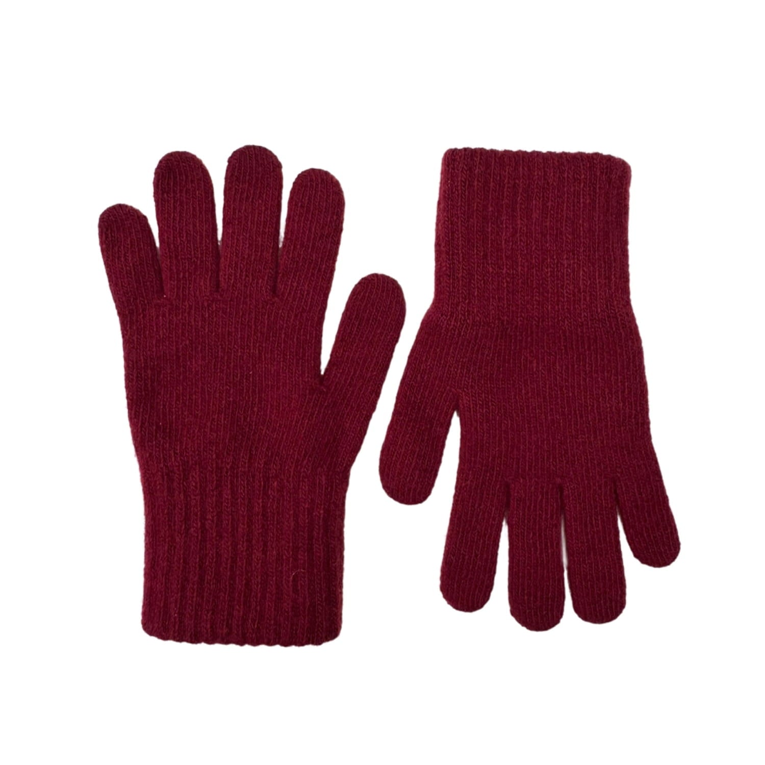 Rękawiczki, Model: Rękawiczki*01, Kolor: bordowy, Skład materiału: 80% Wełna; 20% Poliamid, Przeznaczenie: Jesień/Zima, Rozmiar: Uniwersalny (Rękawiczki, zdjęcie 3)