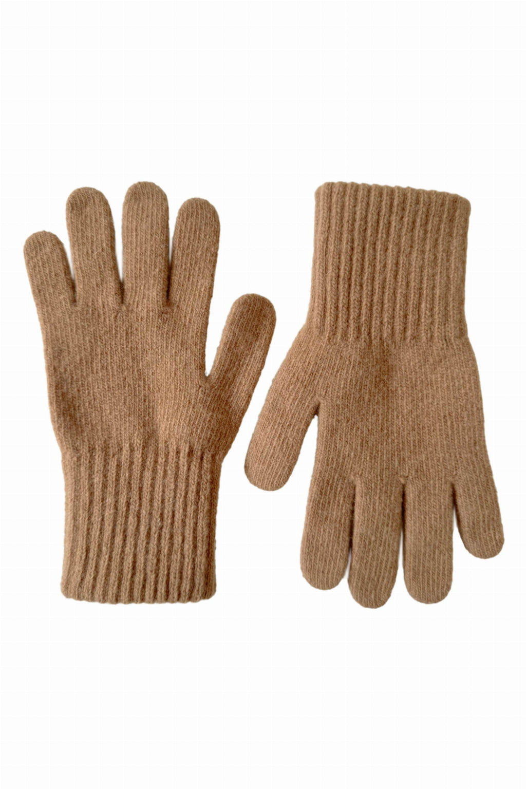 Rękawiczki, Model: Rękawiczki*01, Kolor: piaskowy, Skład materiału: 80% Wełna; 20% Poliamid, Przeznaczenie: Jesień/Zima, Rozmiar: Uniwersalny (Rękawiczki, zdjęcie 2)