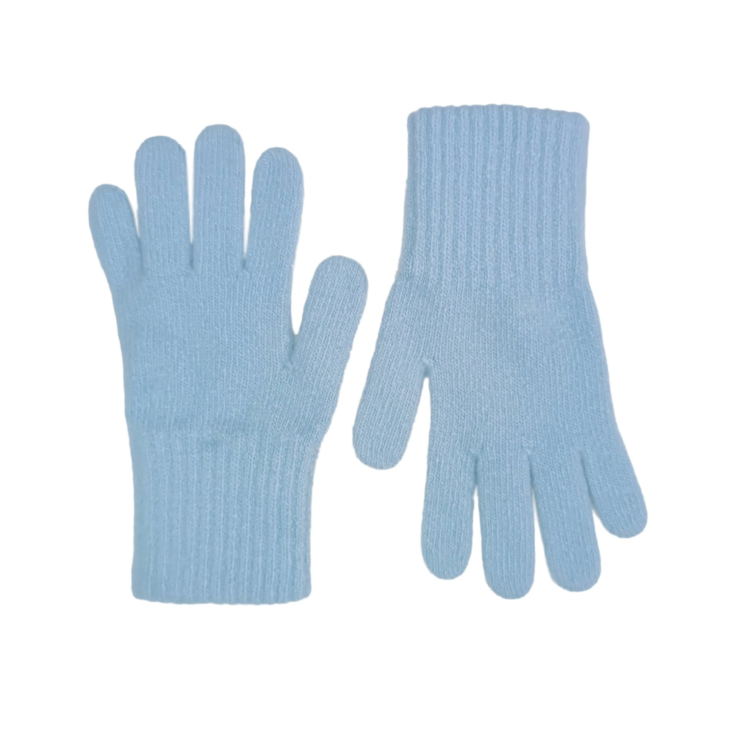 Rękawiczki, Model: Rękawiczki*01, Kolor: błękitny, Skład materiału: 80% Wełna; 20% Poliamid, Przeznaczenie: Jesień/Zima, Rozmiar: Uniwersalny (Rękawiczki, zdjęcie 3)