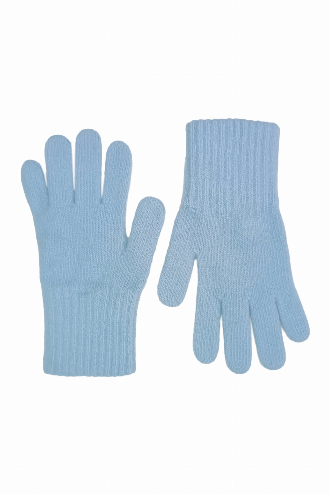 Rękawiczki, Model: Rękawiczki*01, Kolor: błękitny, Skład materiału: 80% Wełna; 20% Poliamid, Przeznaczenie: Jesień/Zima, Rozmiar: Uniwersalny (Rękawiczki, zdjęcie 2)