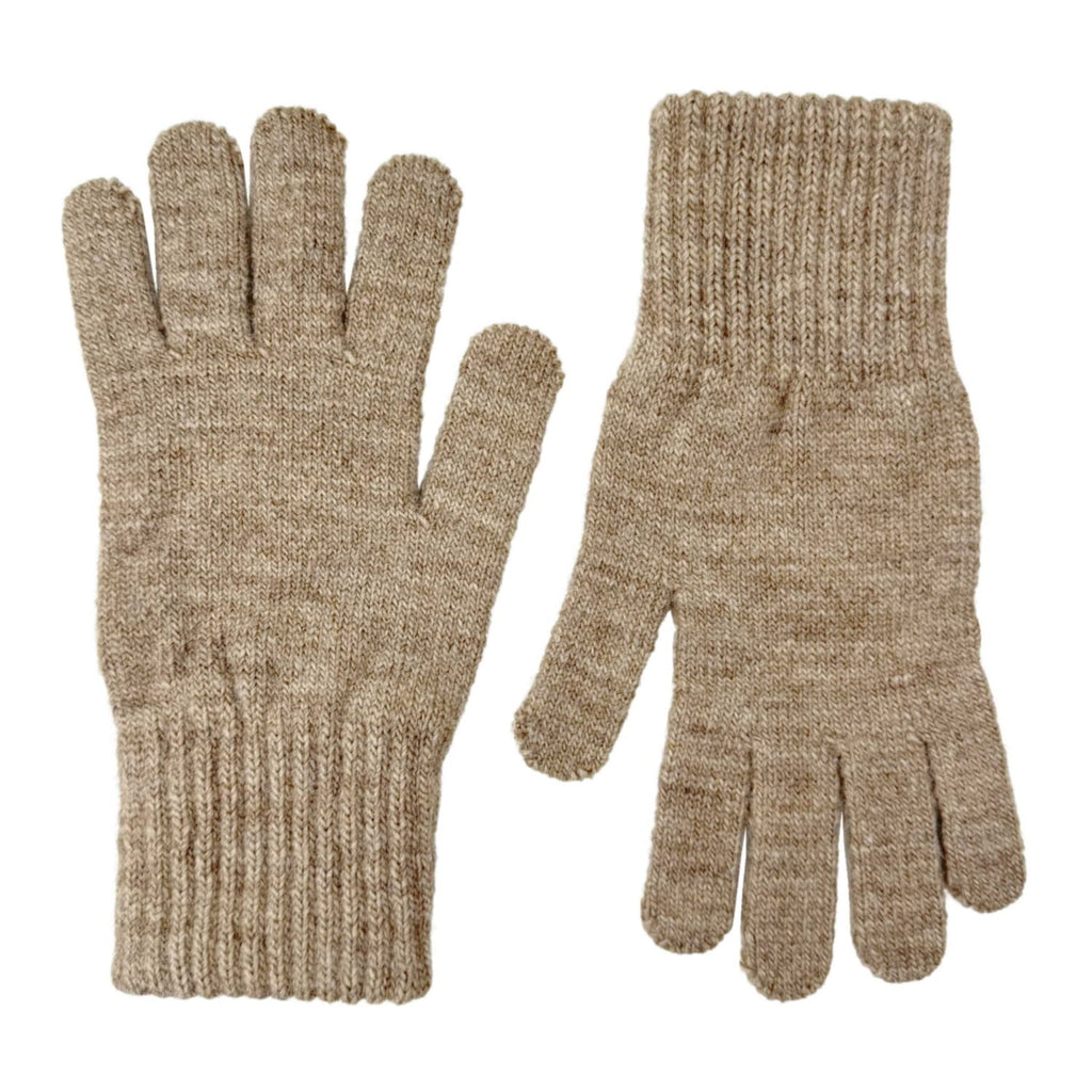 Klasyczne rękawiczki-05 w ciemnym beżowym kolorze, ciepłe i elastyczne, doskonałe do każdej zimowej stylizacji | manufacture | Spironik.pl